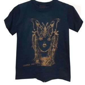 Vintage Anna Sui moth girl tee
